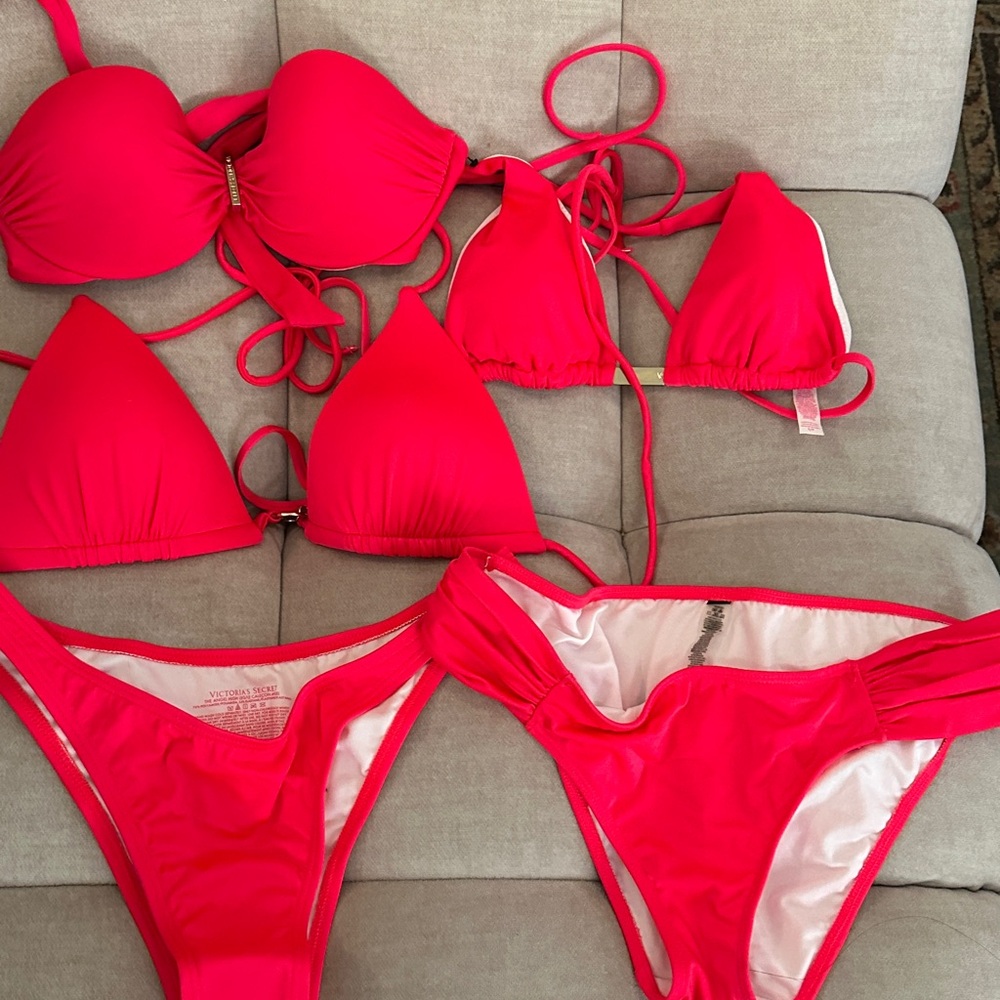 Victoria’s Secret Vibrant Red/Pink Bikini Set